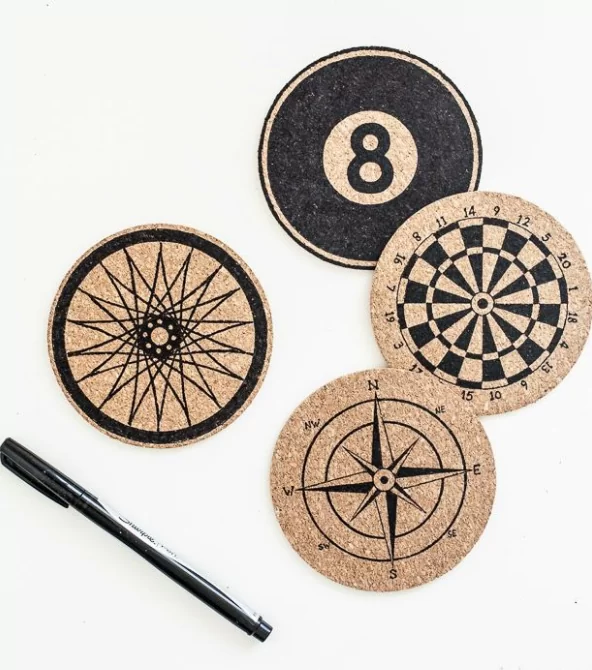 Дартс из пробки