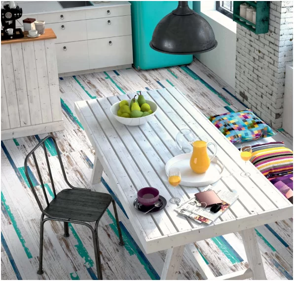 Пробковый пол Corkstyle фотопечать цветные доски