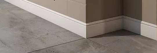 Плинтус Перфект белый под покраску