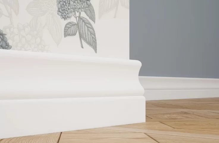 Плинтус ЛДФ белый