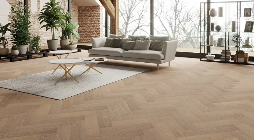 Паркет елка в гостиной какой клей