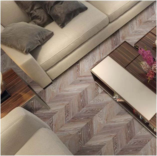 Пробковый пол Corkstyle с фотопечатью паркет елка