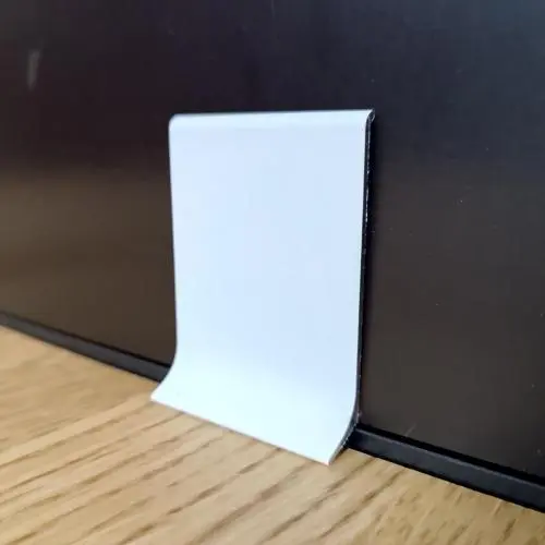 Алюминиевый плинтус тонкий 6 см белый BFM ProFILE 010-60 купить