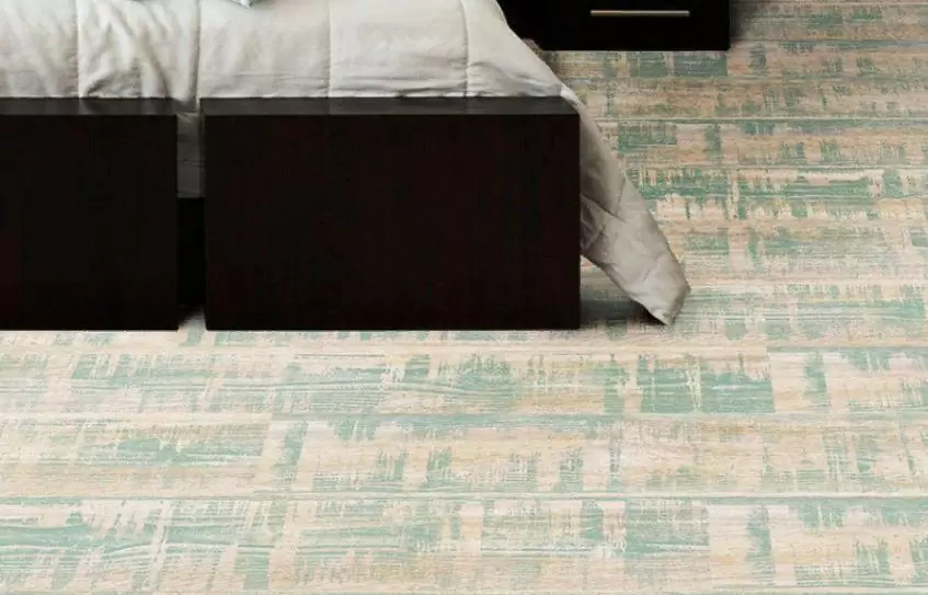 Пробковый пол с дизайном под дерево