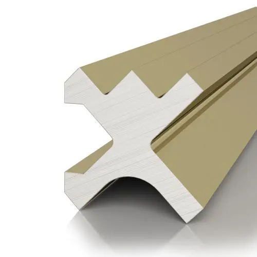 Разделительный профиль Decaro D00X латунный алюминий