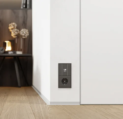 Микроплинтус L образный Серый Телегрей 4 RAL 7047 20-03-01