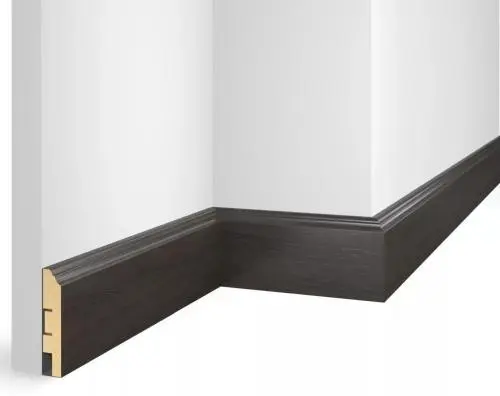 Плинтус МДФ Cosca EP07 Nanoflex Дуб бархатный 80x16x2400 мм из экополимера