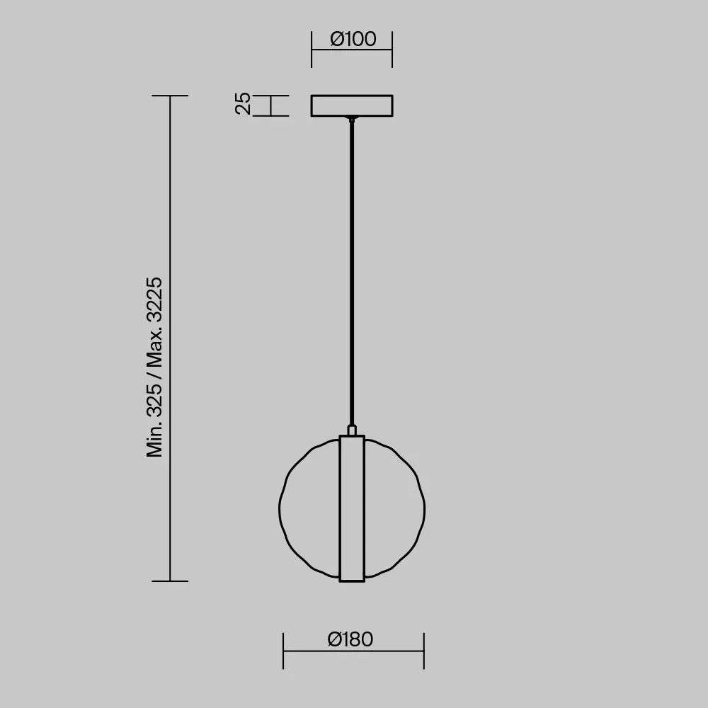 Подвесной светильник Maytoni MOD379PL-L6B3K