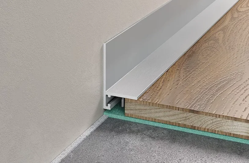 Микроплинтус  micro L Laconistiq Серебро анодированный