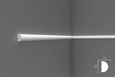 Молдинг Cosca М012 (M12) из экополимера 19х12 мм цена