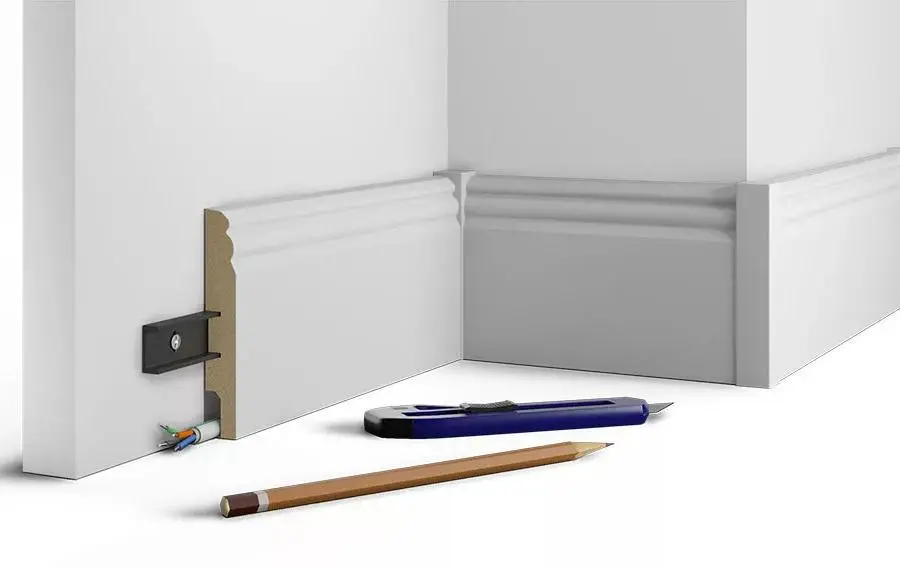 Монтажная планка ПВХ для плинтуса МДФ Cosca Dekor купить