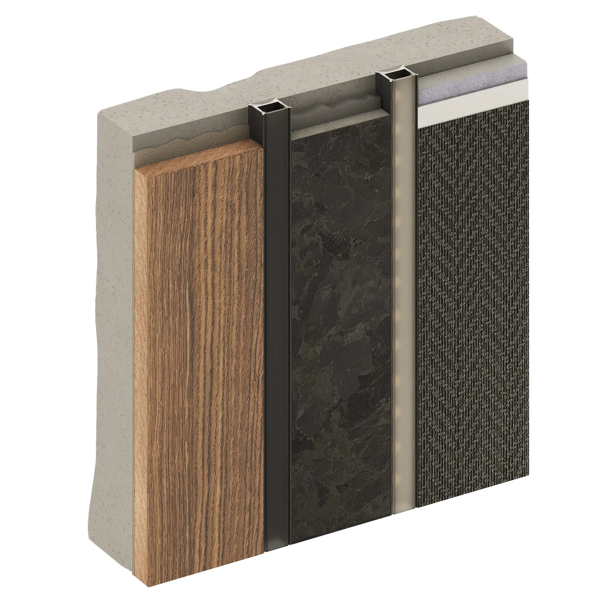 Разделительный профиль Decaro D007 черный цена