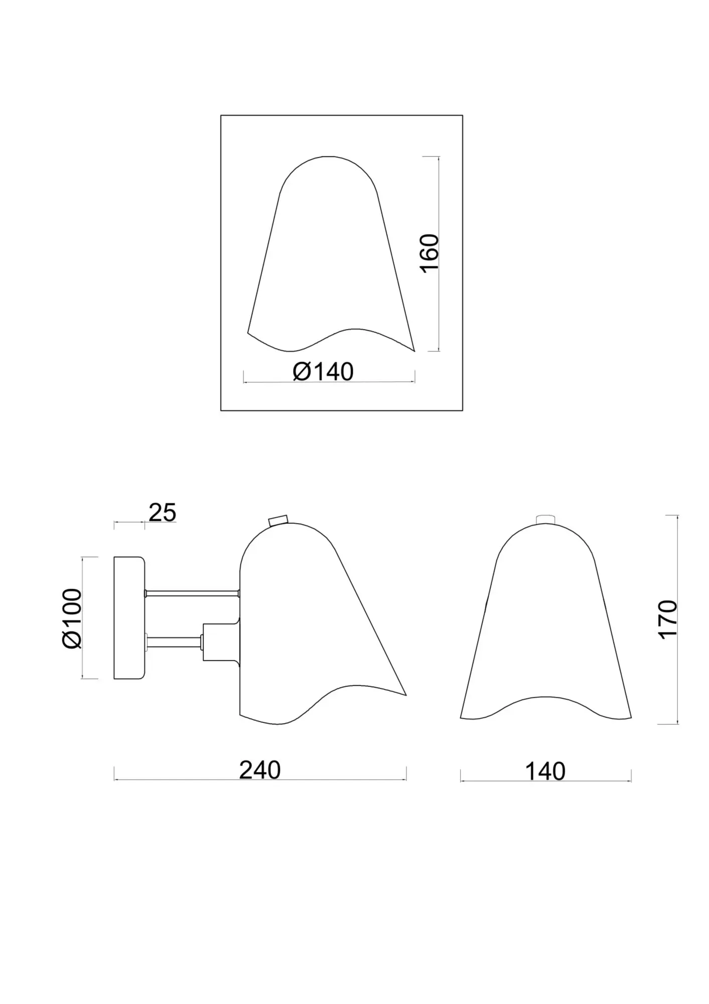 Настенный светильник (бра) Freya FR5037WL-01S