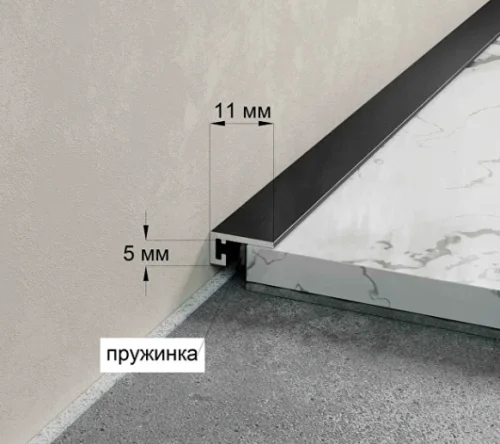 Микроплинтус Laconistiq MICRO 11 MINI Черный