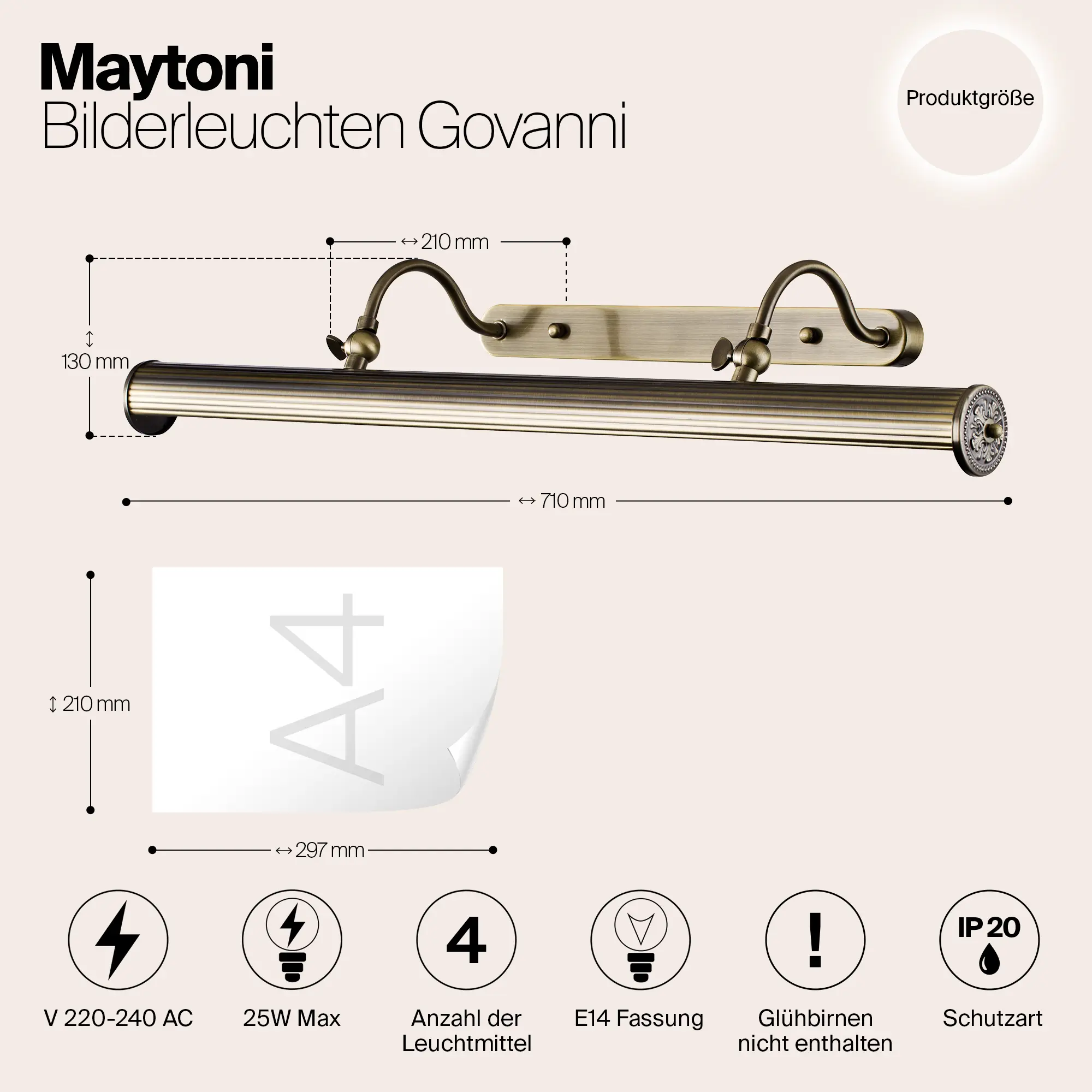 Подсветка Maytoni PIC119-44-R