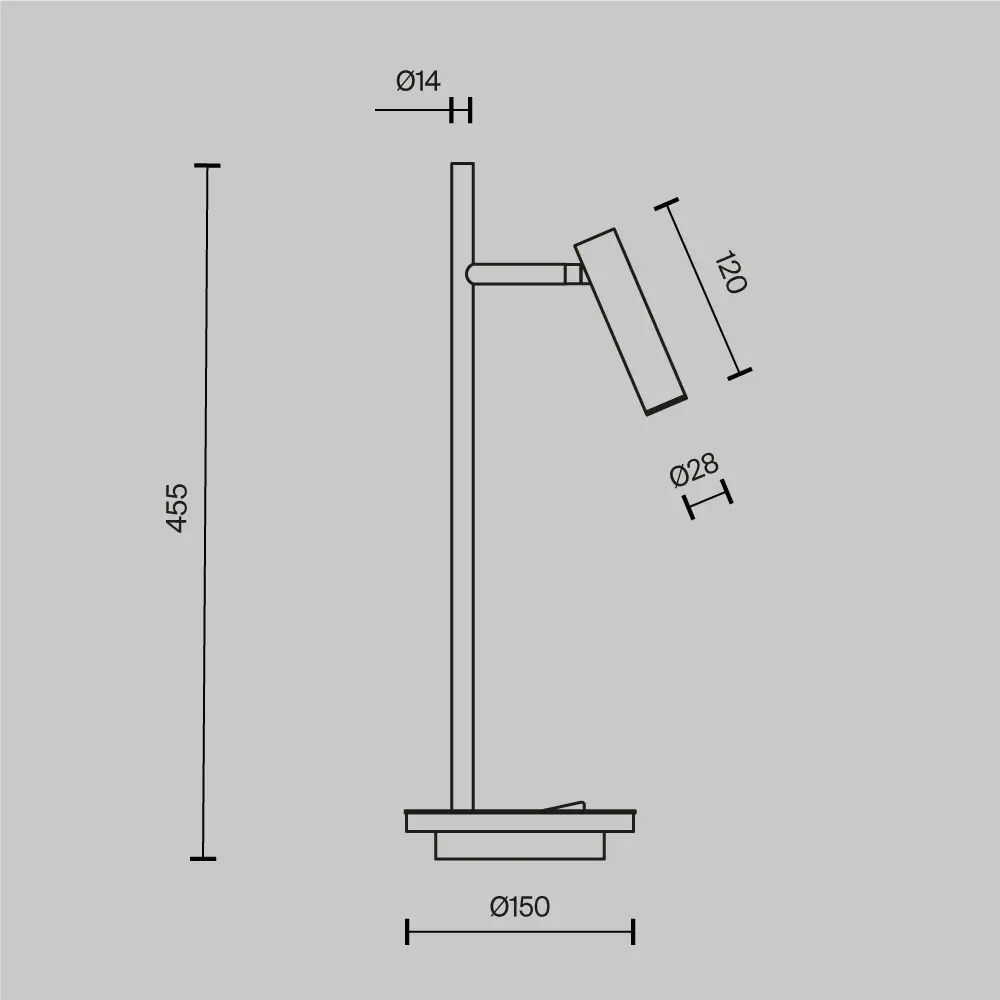 Настольный светильник Maytoni Z010TL-L8B3K