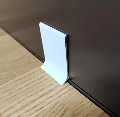 Алюминиевый плинтус тонкий 4 см BFM ProFILE 010-40 белый купить