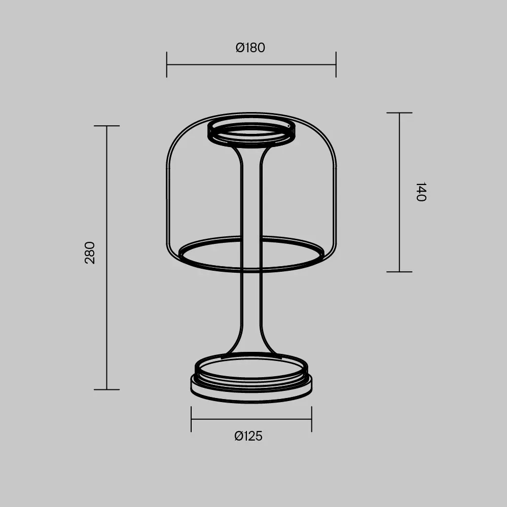 Настольный светильник Maytoni MOD286TL-L8B3K