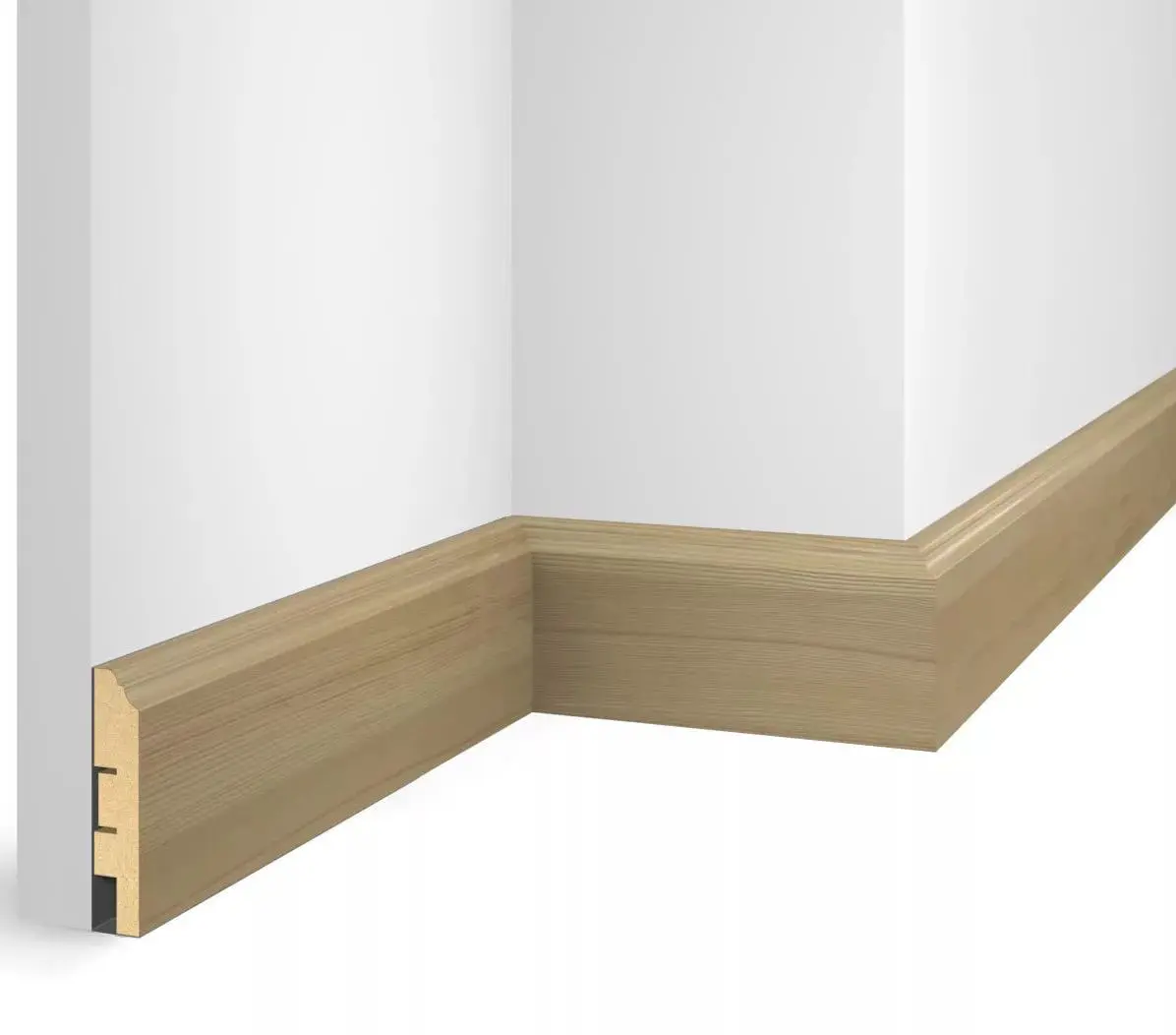 Плинтус МДФ Cosca EP07 Nanoflex Дуб беленый 80x16x2400 мм купить