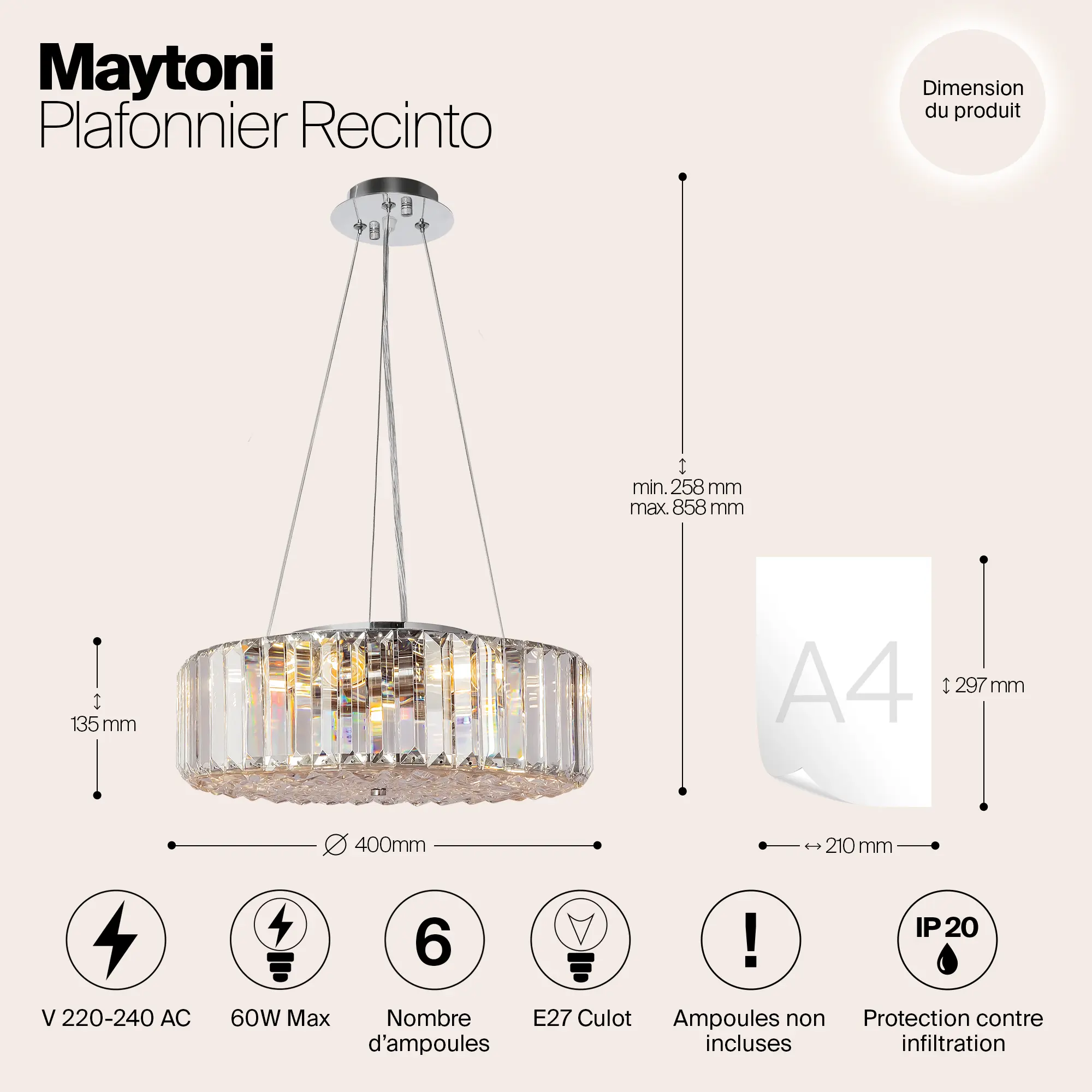 Потолочный светильник Maytoni MOD080CL-06CH