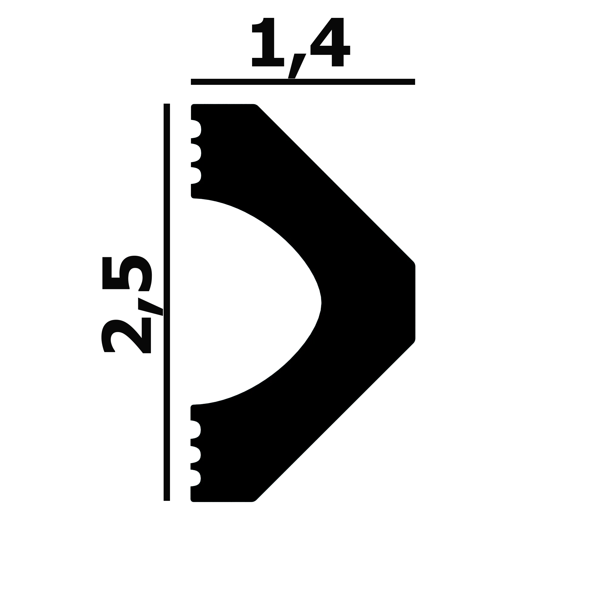 Молдинг P134 Перфект Плюс лепнина