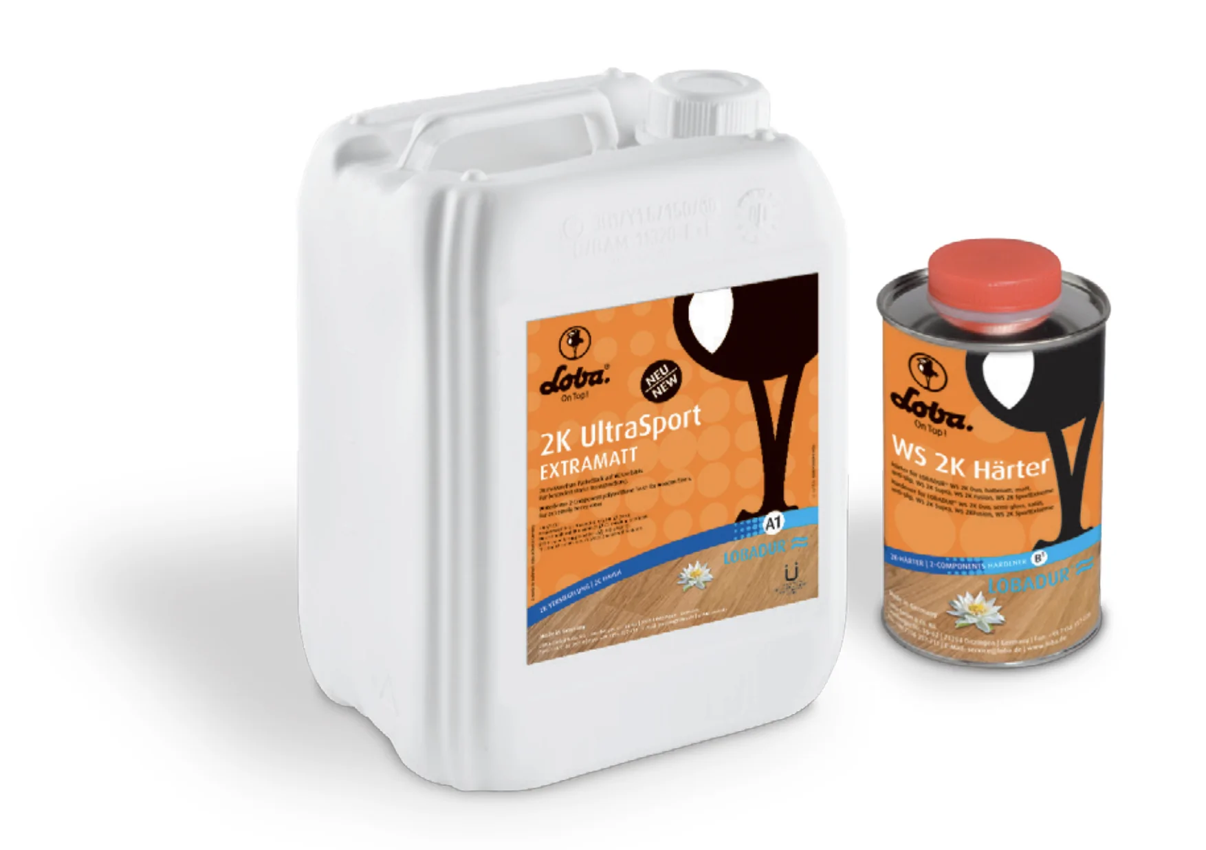 LOBADUR WS 2K UltraSport экстра-матовый паркетный лак 5 кг купить в Москве