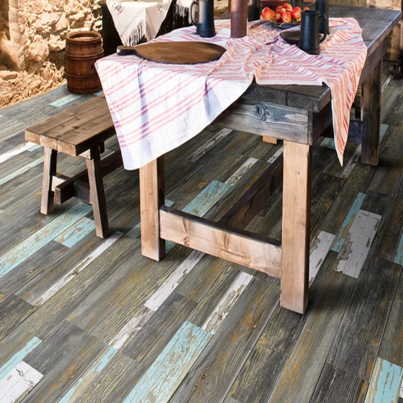 Пробковый пол с дизайном под дерево