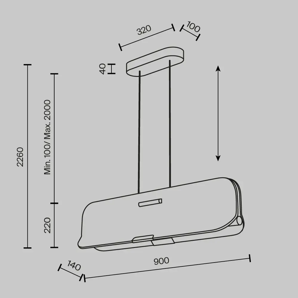 Подвесной светильник Maytoni MOD408PL-L12B3K
