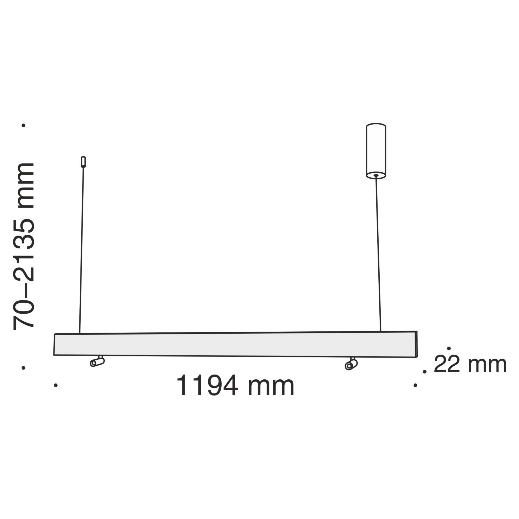 Подвесной светильник Technical P068PL-L27W4K