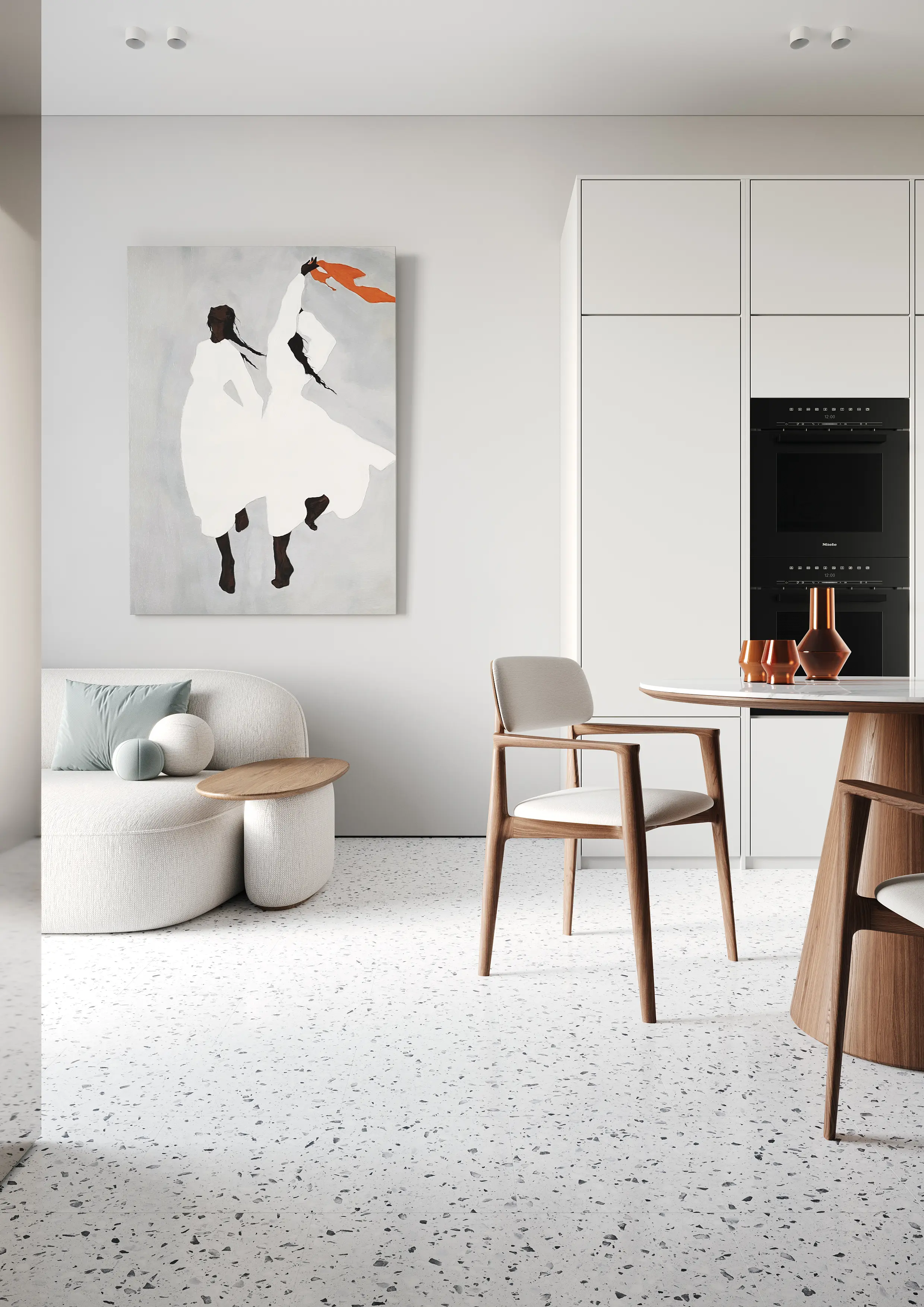 Кварцвиниловая плитка Fargo Stone LVT 101-2 Терраццо Гранж купить