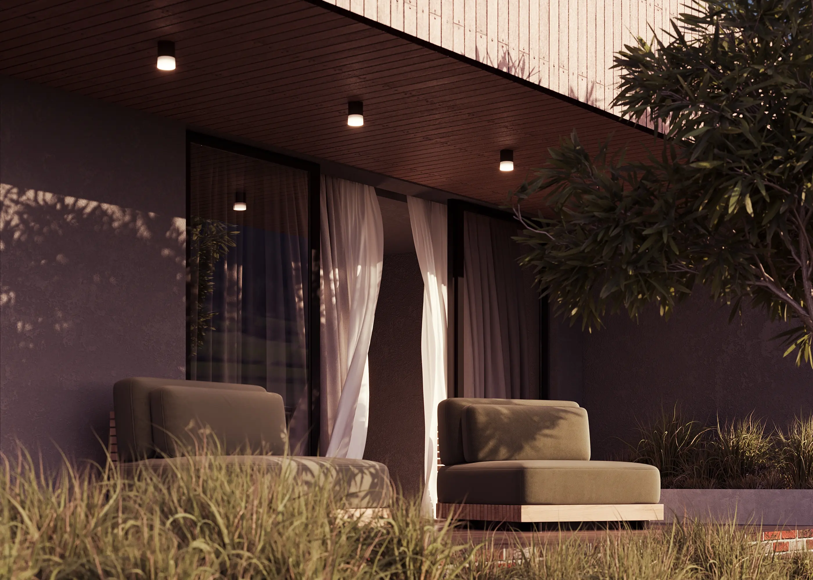 Потолочный светильник Outdoor O499CL-L10B3K