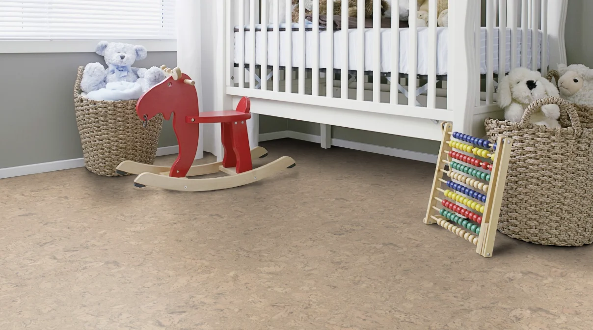 Пробковый пол замковый Wicanders Personality P805002 Champagne в интерьере