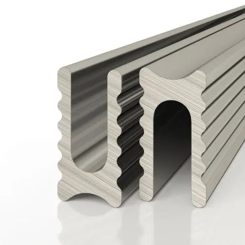 Разделительный профиль Decaro D009 анодированный титановый алюминий