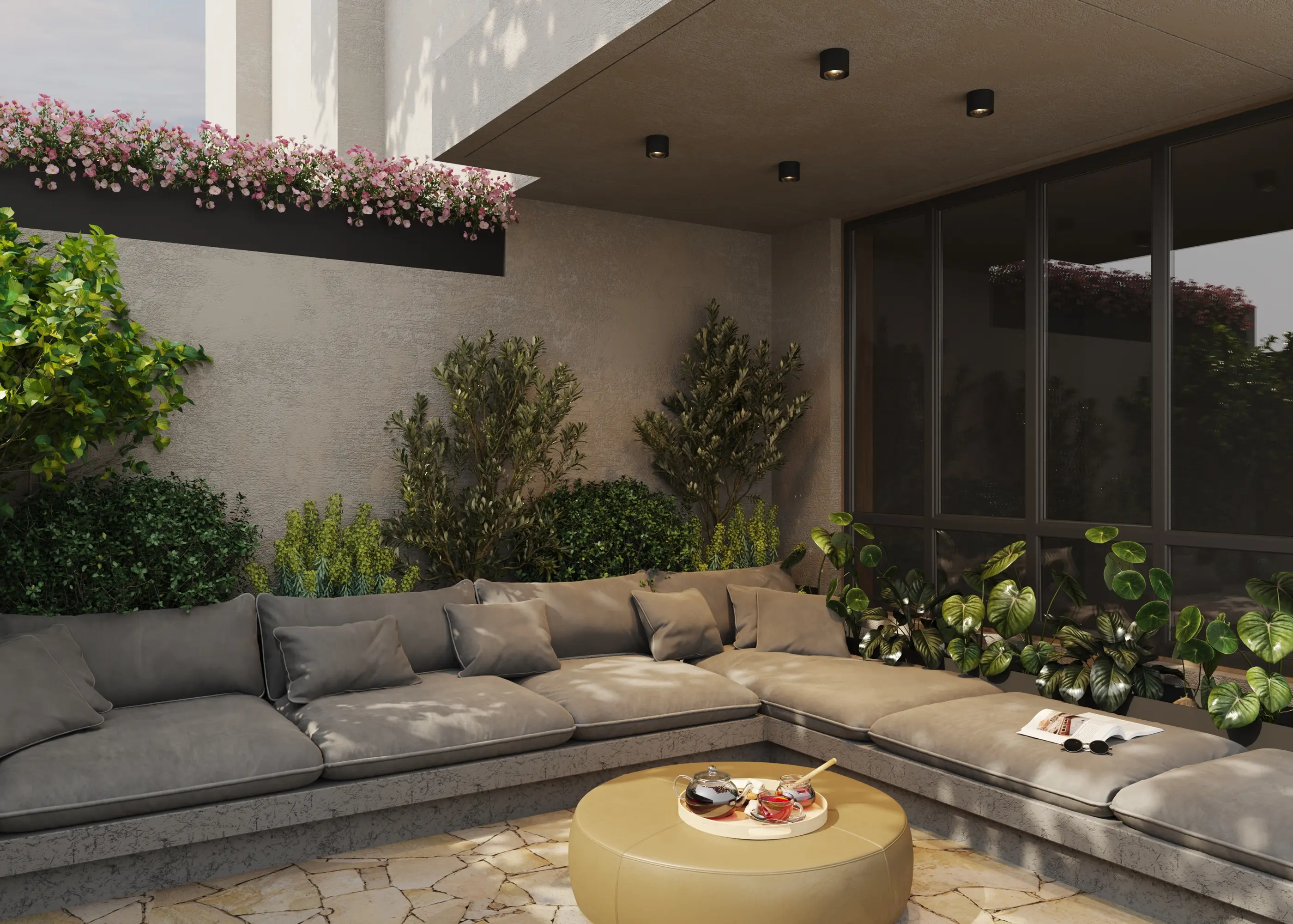 Потолочный светильник Outdoor O498CL-L15B3K