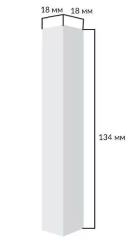 Соединительный элемент для плинтусов МДФ   6 шт из экополимера