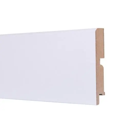 Плинтус ламинированный белый Finitura Dekor П100F3 100х16х2400 мм