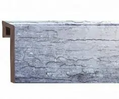 Плинтус HSP FOLI 60 серебро 2,4м цена