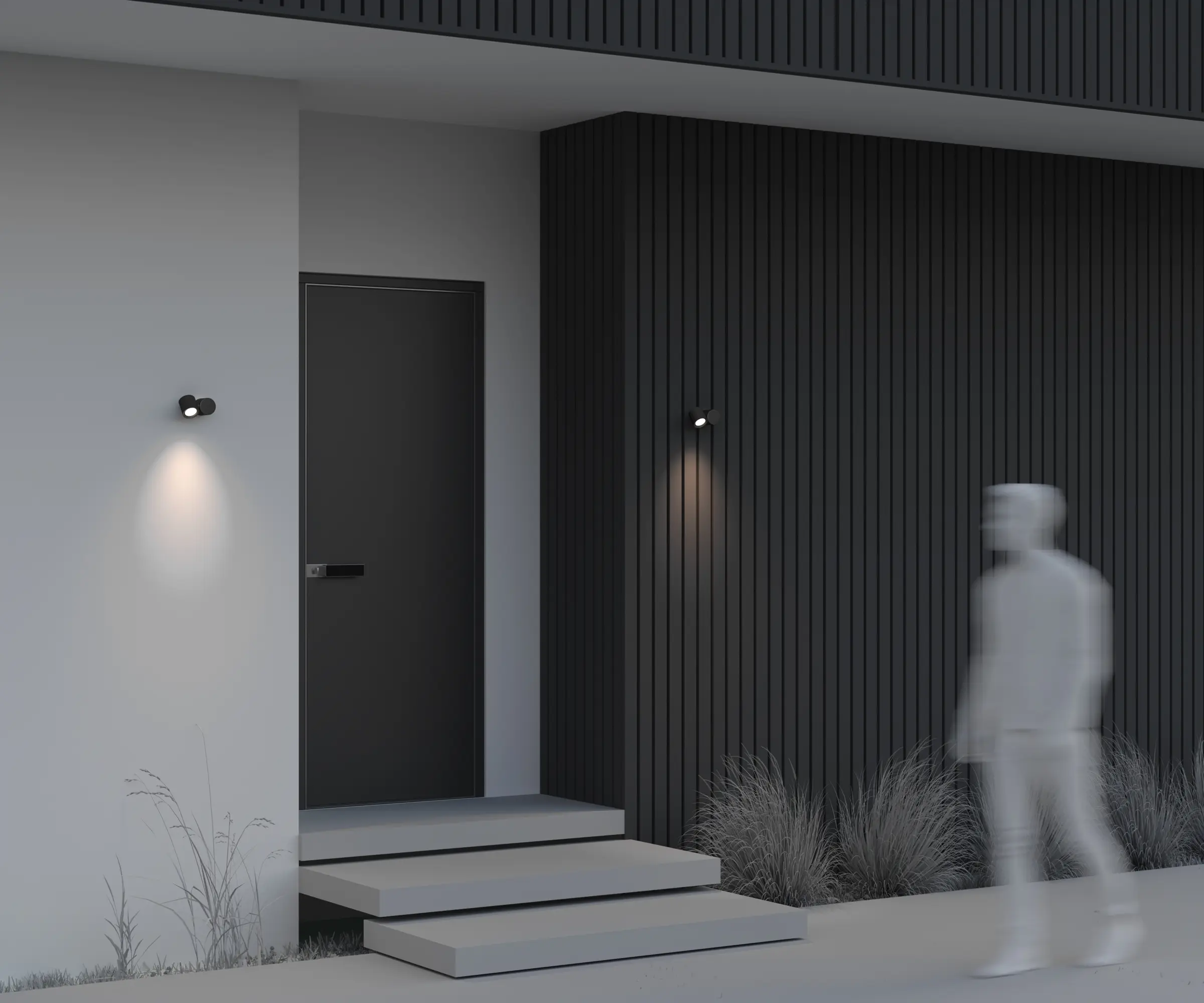 Настенный светильник (бра) Outdoor O010WL-01B