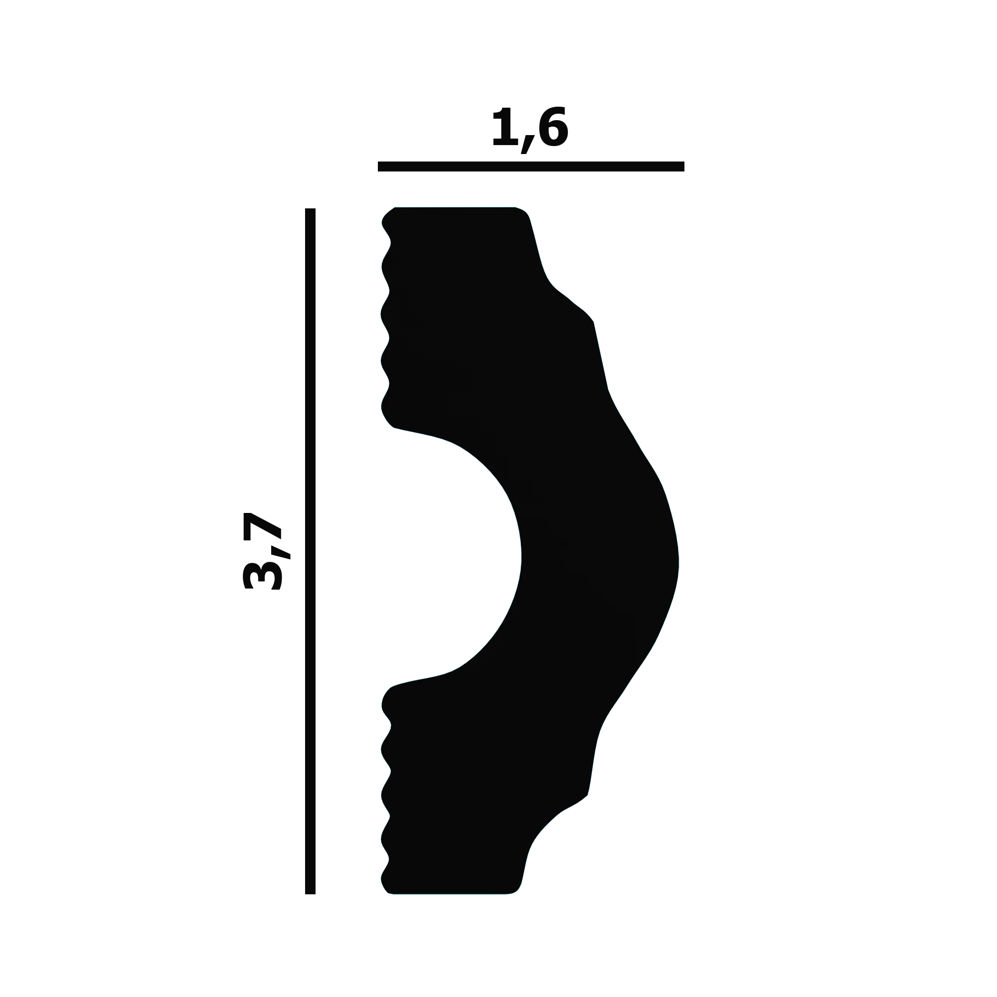 Молдинг P23 Перфект Плюс лепнина