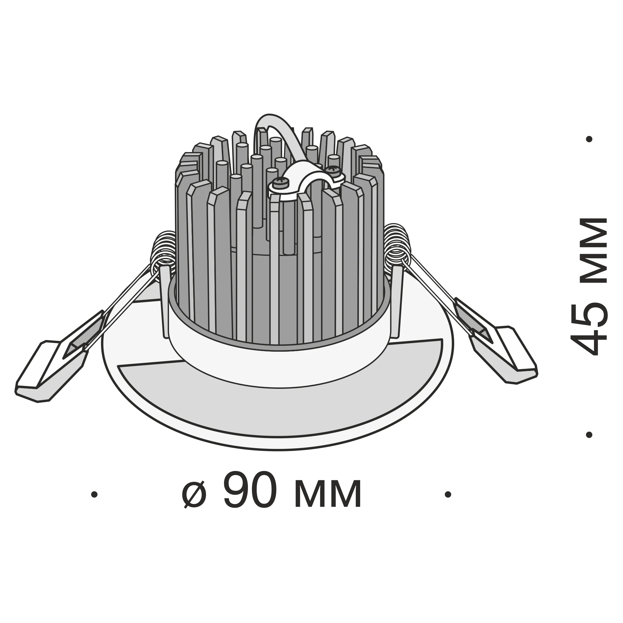 Встраиваемый светильник Technical DL038-2-L7B