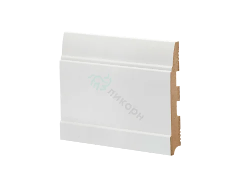 Плинтус МДФ белый Deartio K-13 150 мм цена