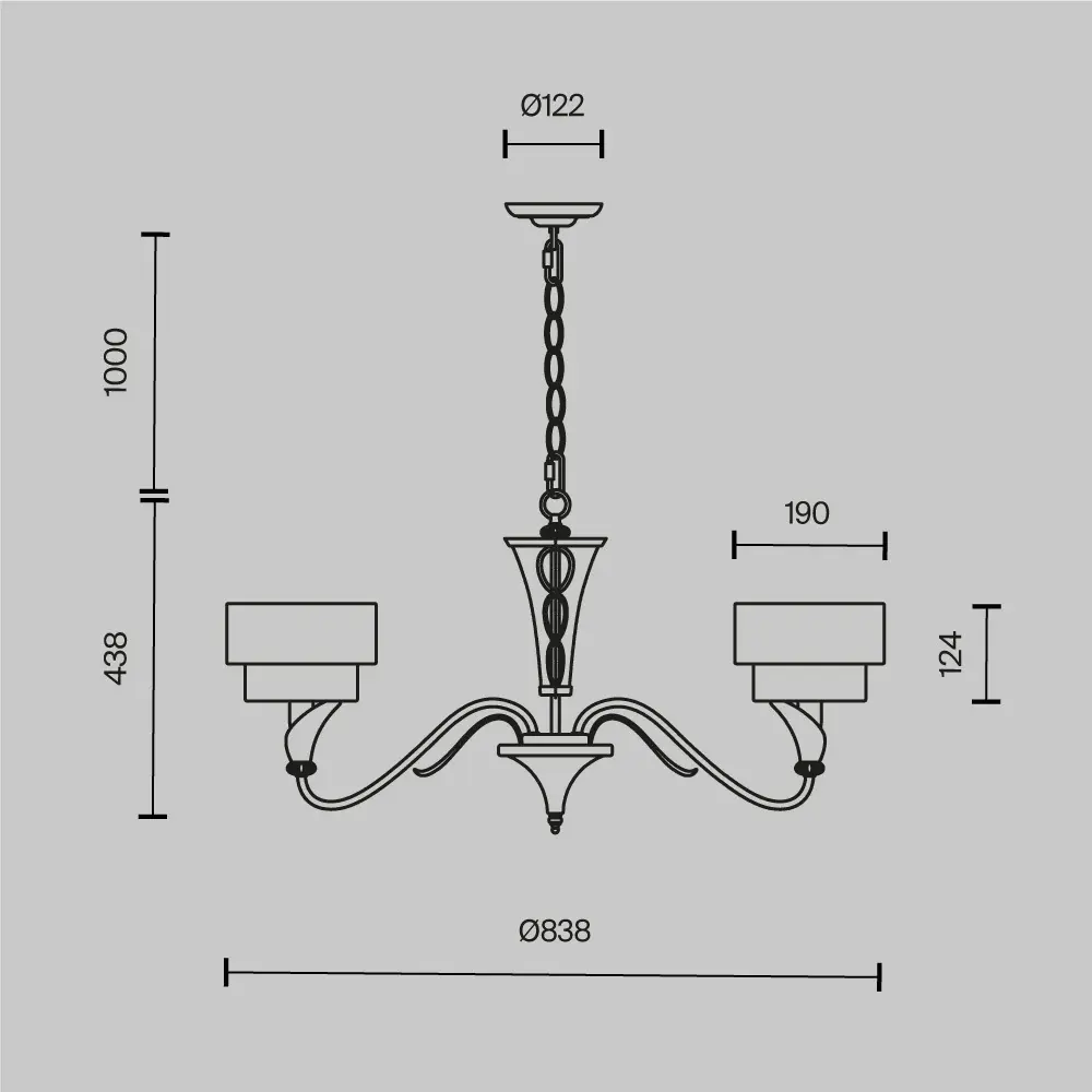 Люстра Maytoni H311-05-G