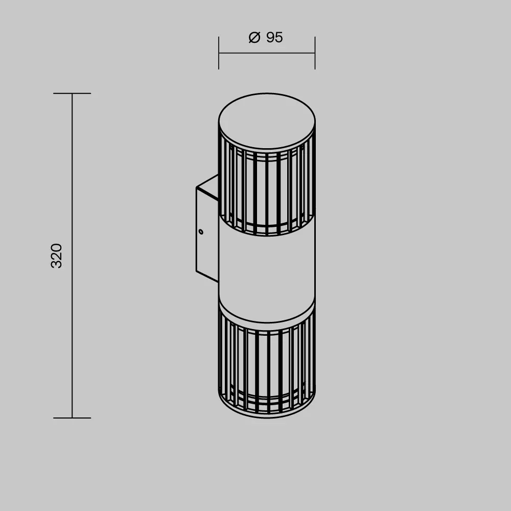 Настенный светильник (бра) Outdoor O492WL-02GF