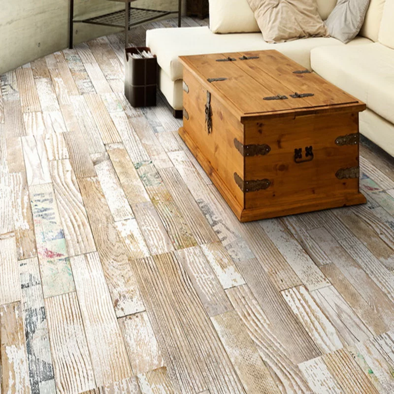 Пробковый пол с дизайном под дерево