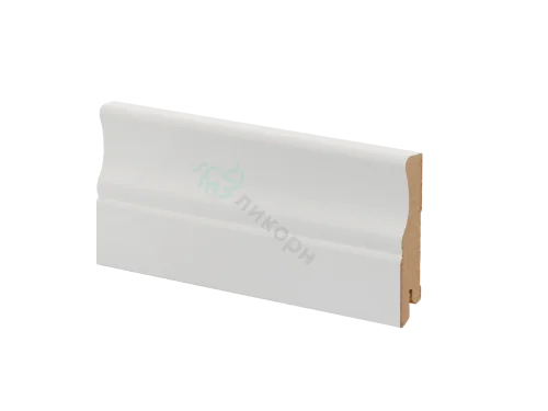 Плинтус напольный белый МДФ