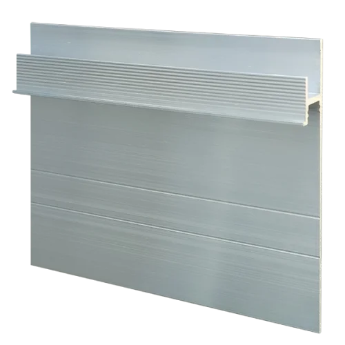 Скрытый плинтус Ликорн серебристый блестящий С-02.2.1 цена