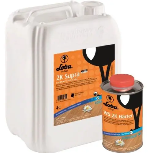 Лак на водной основе LOBADUR 2K Supra AT halfmatt 5 кг цена