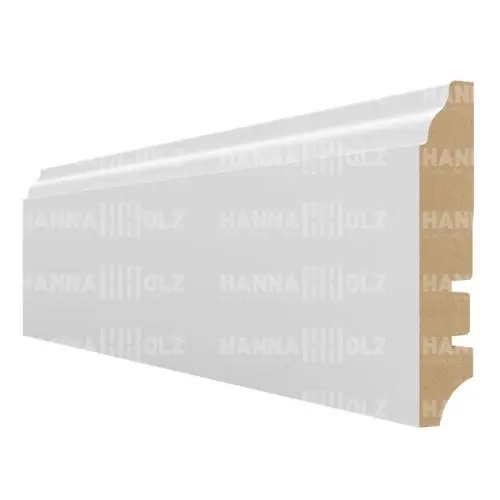 Высокий плинтус белый МДФ под покраску 81301 81 мм в Москве