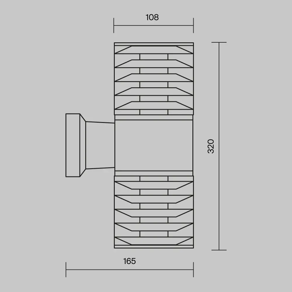 Настенный светильник (бра) Outdoor O576WL-02GR