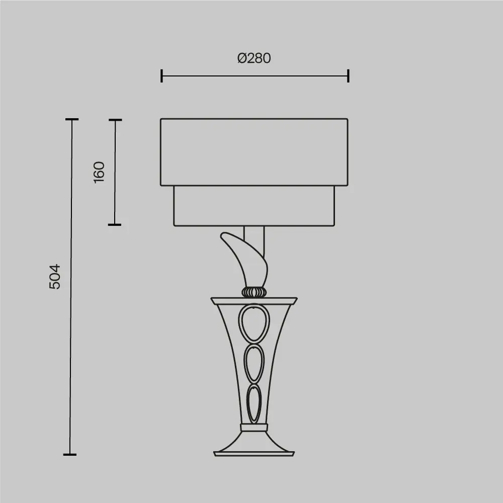 Настольный светильник Maytoni H311-11-G